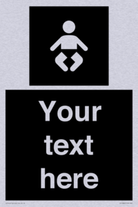 Custom information: black panel baby change